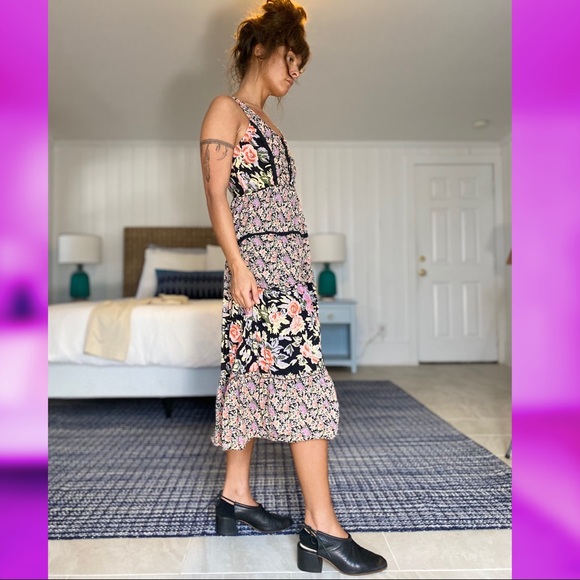 Forever 21 floral maxi dress smal - Picture 3 of 4